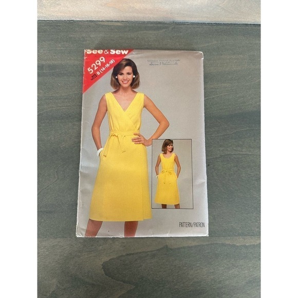 See and Sew Vintage Uncut Misses Dress Size 14/16/18 Pattern No 5299 - Picture 1 of 7